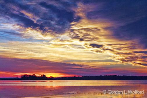 Clouded Sunrise_30057.jpg - Lower Rideau Lake photographed along the Rideau Canal Waterway near Port Elmsley, Ontario, Canada.